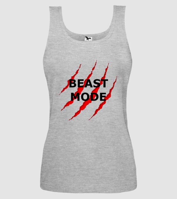 Beast Mode minta szürke pólón
