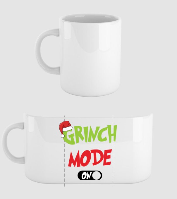 Grinch mode on minta fehér pólón