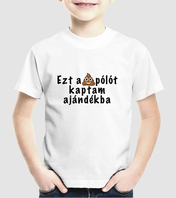 Ezt a pólót kaptam ajándékba minta fehér pólón