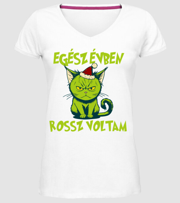 Egész évben rossz voltam minta fehér pólón