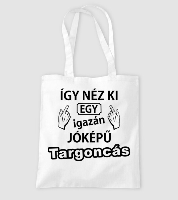 Jóképű targoncás minta fehér pólón