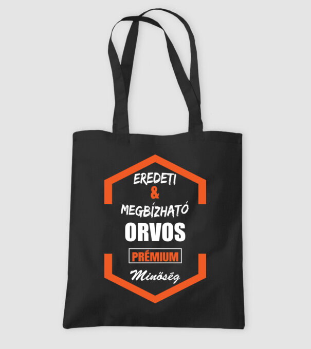 Eredeti & megbízható orvos minta fekete pólón