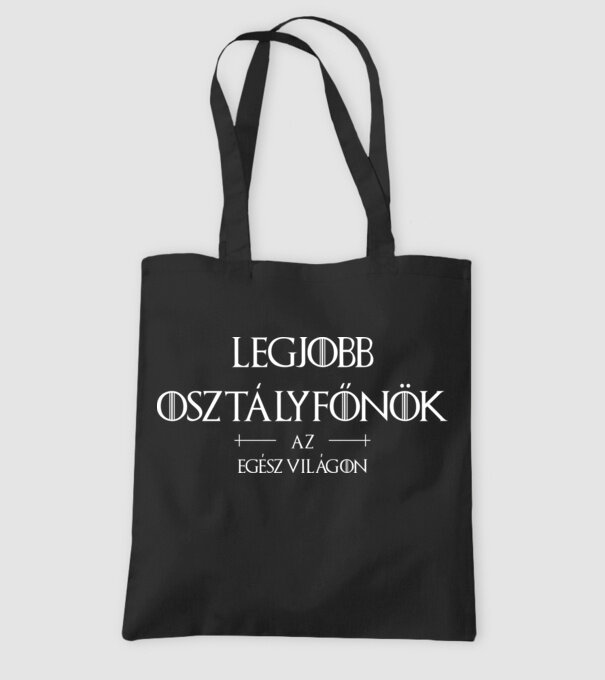 Legjobb osztályfőnök az egész világon minta fekete pólón