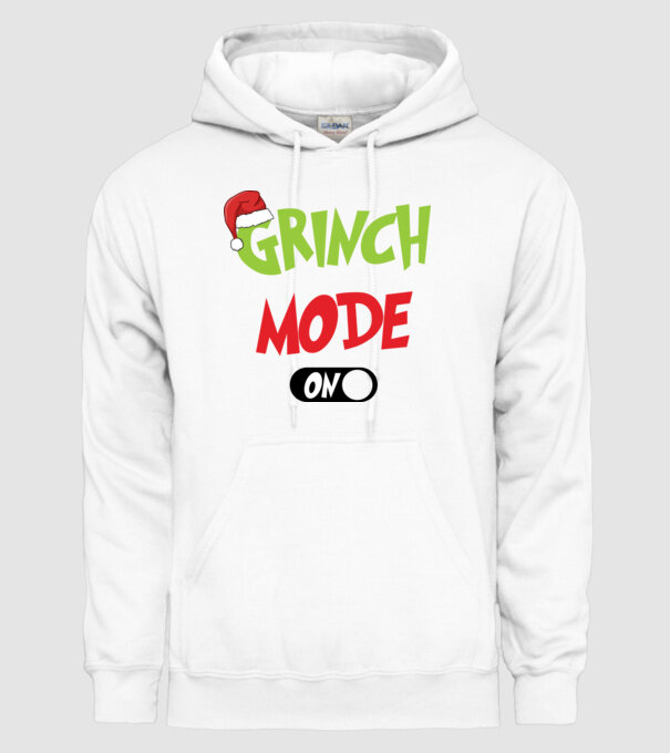 Grinch mode on minta fehér pólón