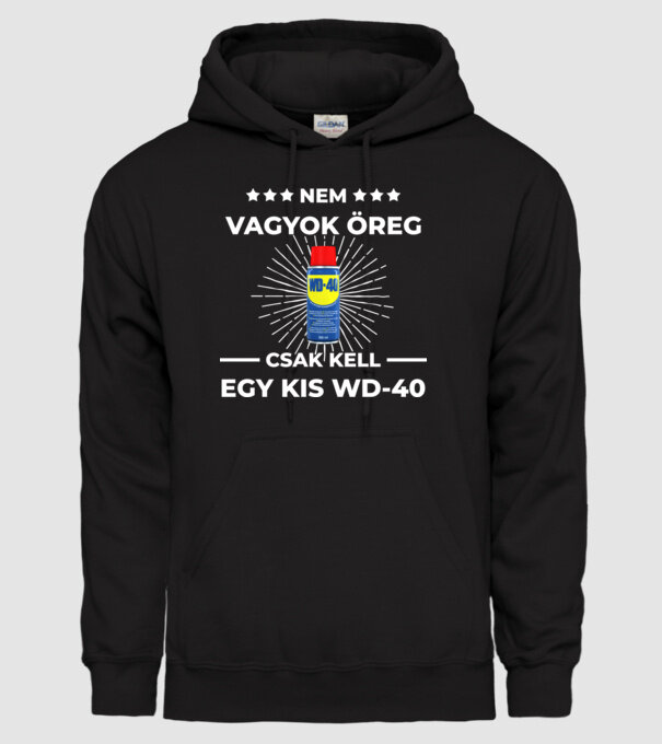 Nem vagyok öreg csak kell egy kis WD-40 minta fekete pólón