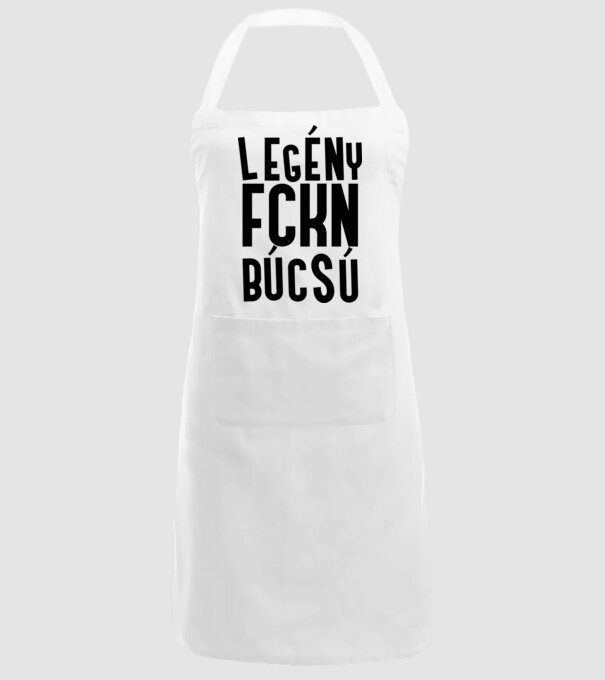 Legény fckn búcsú minta fehér pólón