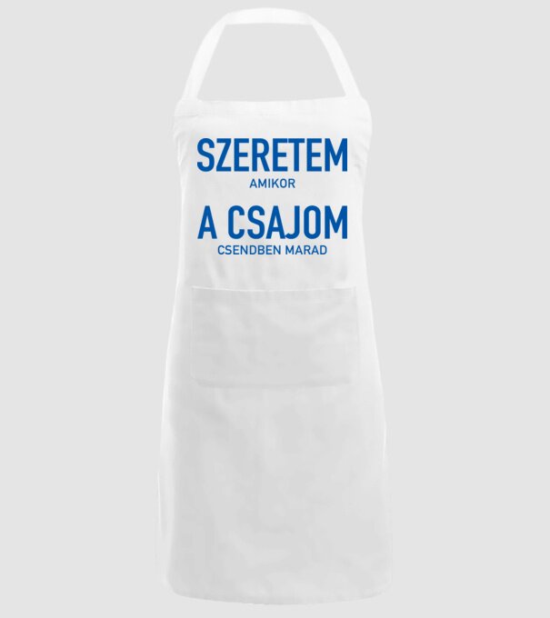 Szeretem a csajom amikor csendben marad minta fehér pólón