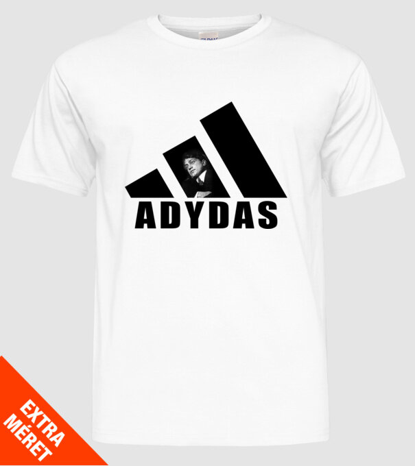 Adydas minta fehér pólón