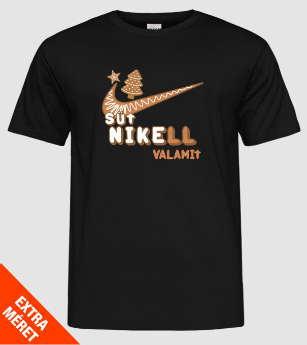 Sütni kell valamit minta fekete pólón