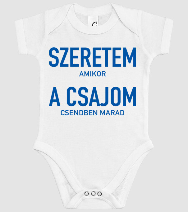 Szeretem a csajom amikor csendben marad minta fehér pólón