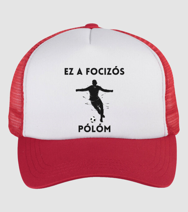 Ez a focizós pólóm minta fehér/piros pólón