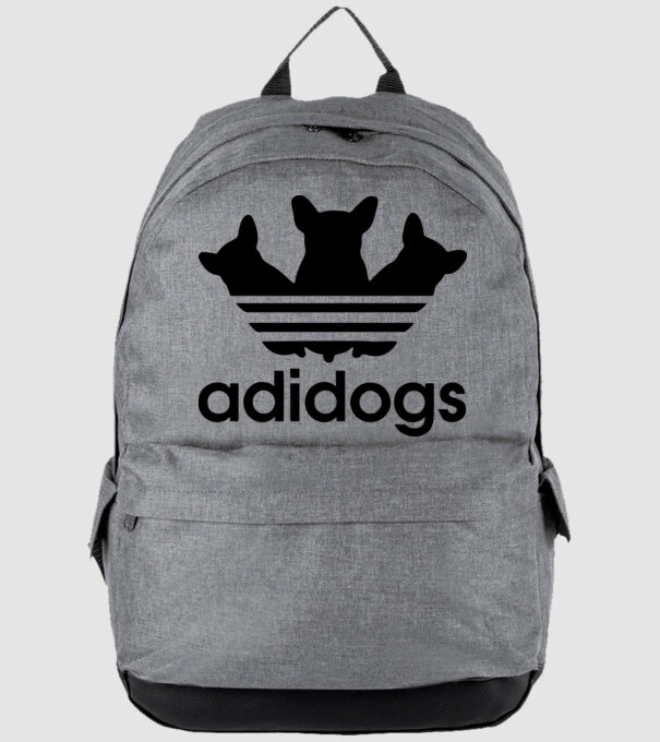 adidogs minta szürke pólón