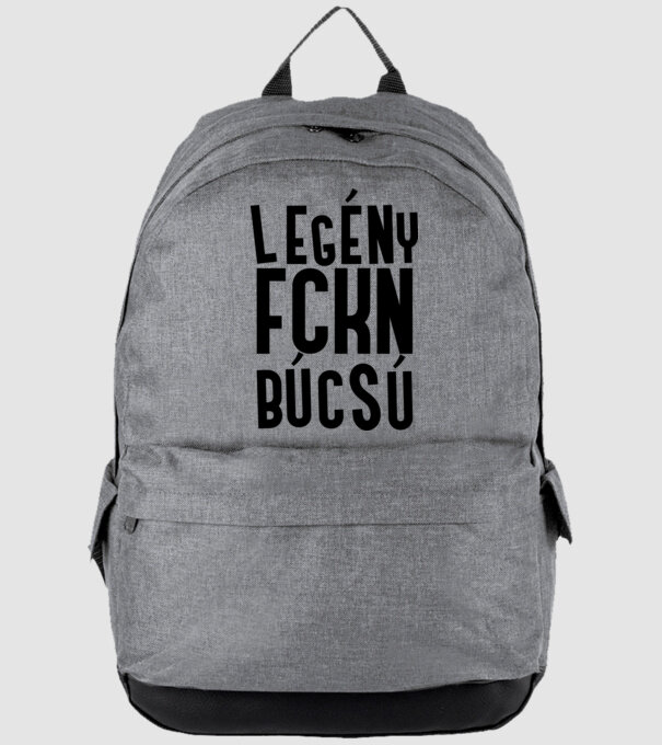 Legény fckn búcsú minta szürke pólón
