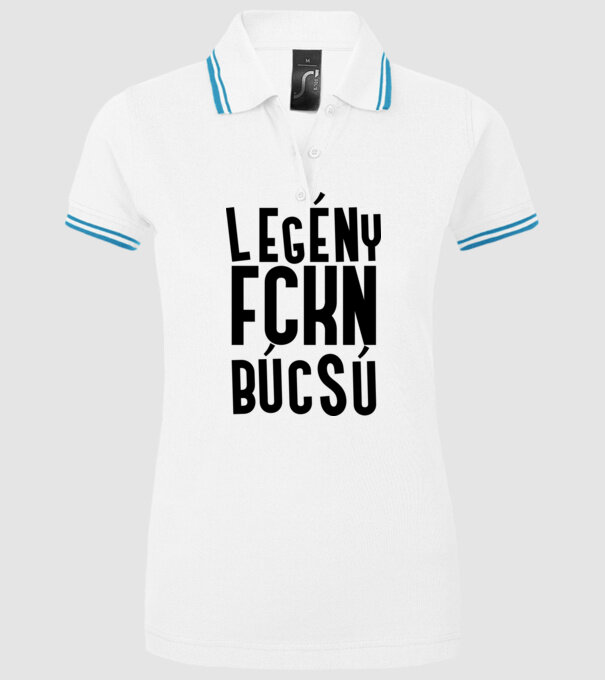 Legény fckn búcsú minta fehér pólón