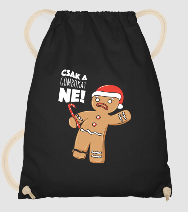 Csak a gombokat ne minta fekete pólón