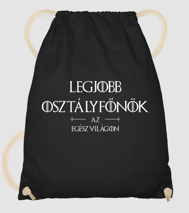 Legjobb osztályfőnök az egész világon minta fekete pólón