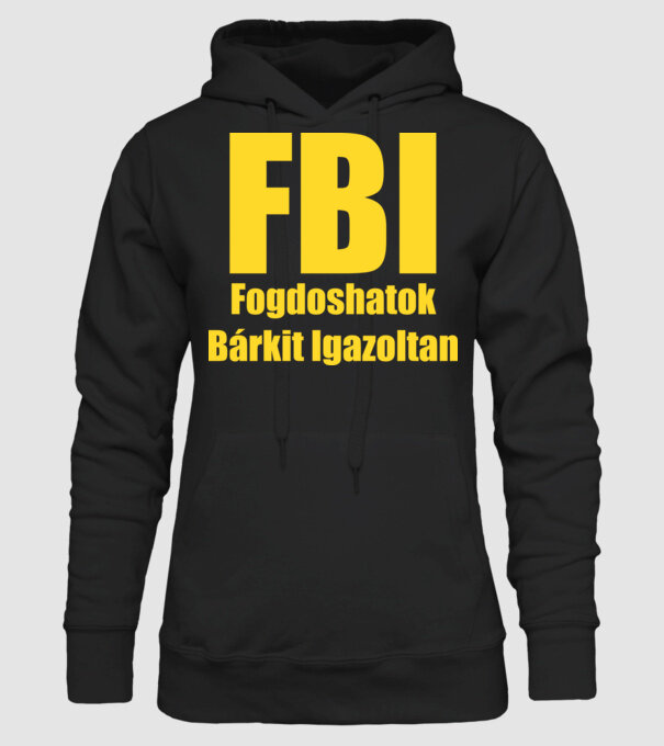 FBI Fogdoshatok bárkit igazoltan minta fekete pólón