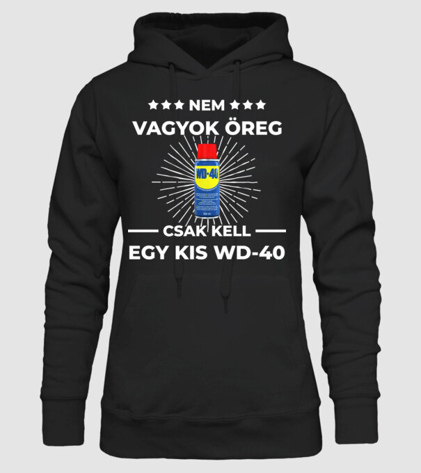 Nem vagyok öreg csak kell egy kis WD-40 minta fekete pólón