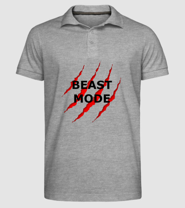 Beast Mode minta szürke pólón
