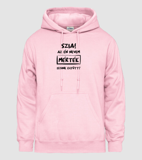 Az én nevem mérték minta világos rózsaszín pólón