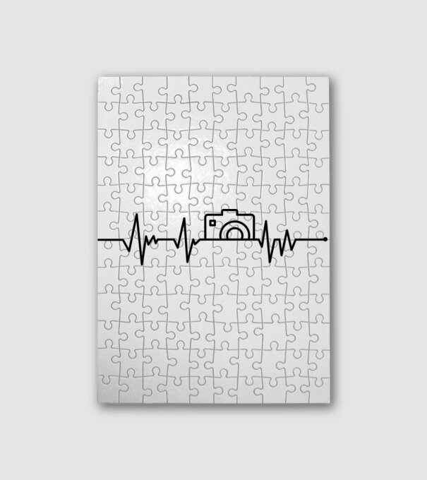 Fotózás ekg minta fehér pólón
