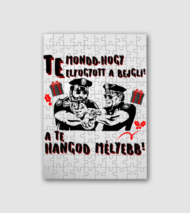 Te mondd, hogy elfogyott a bejgli a te hangod mélyebb minta fehér pólón