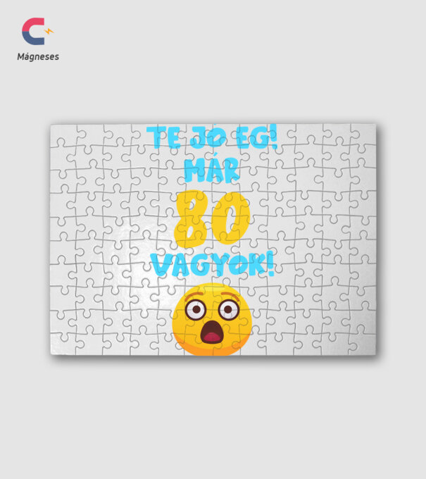 Te jó ég már 80 vagyok születésnapi póló minta fehér pólón