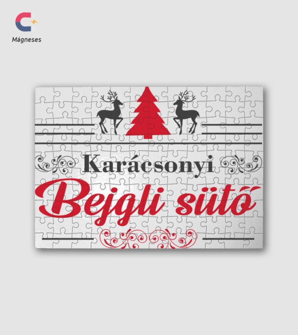 Karácsonyi bejgli sütő minta fehér pólón