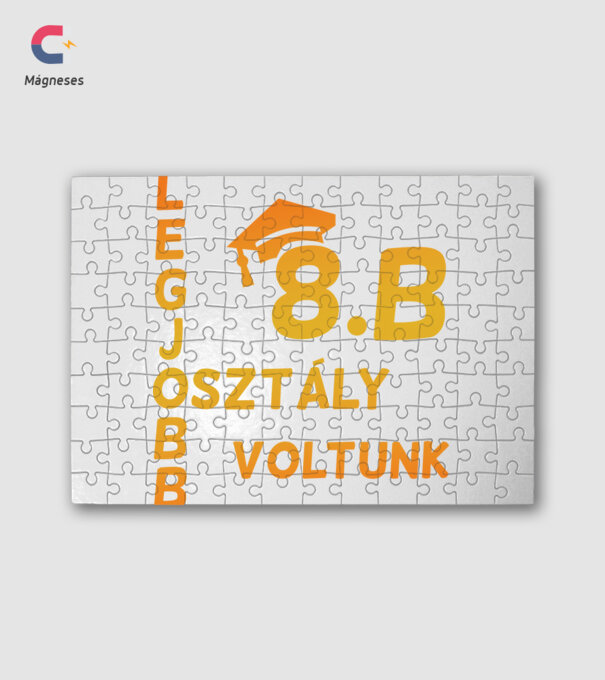 Legjobb osztály voltunk 8.b minta fehér pólón