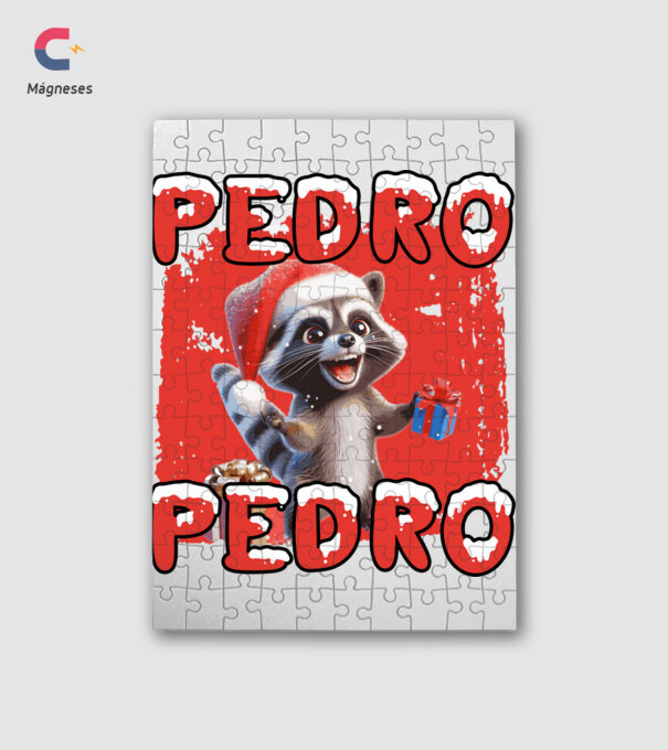 Pedro pedro karácsony minta fehér pólón