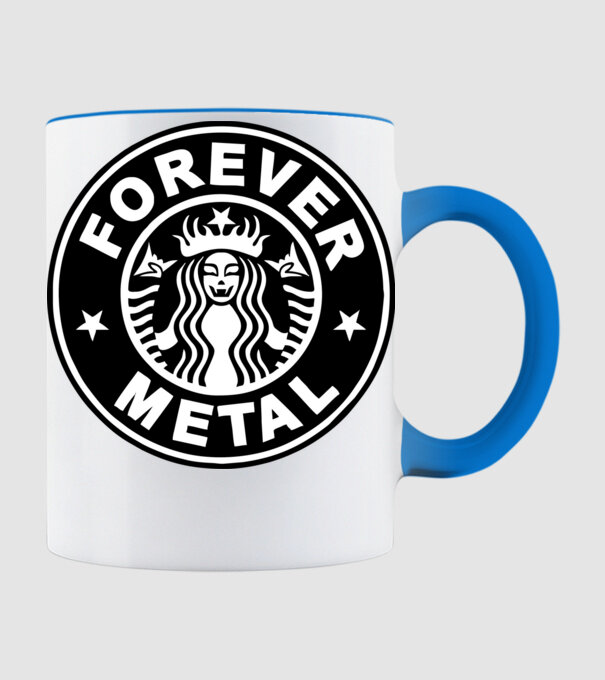 Forever metal minta világoskék pólón