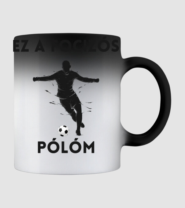 Ez a focizós pólóm minta fekete pólón