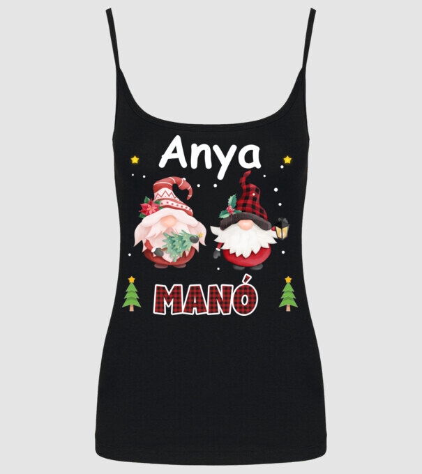 Anya manó minta fekete pólón
