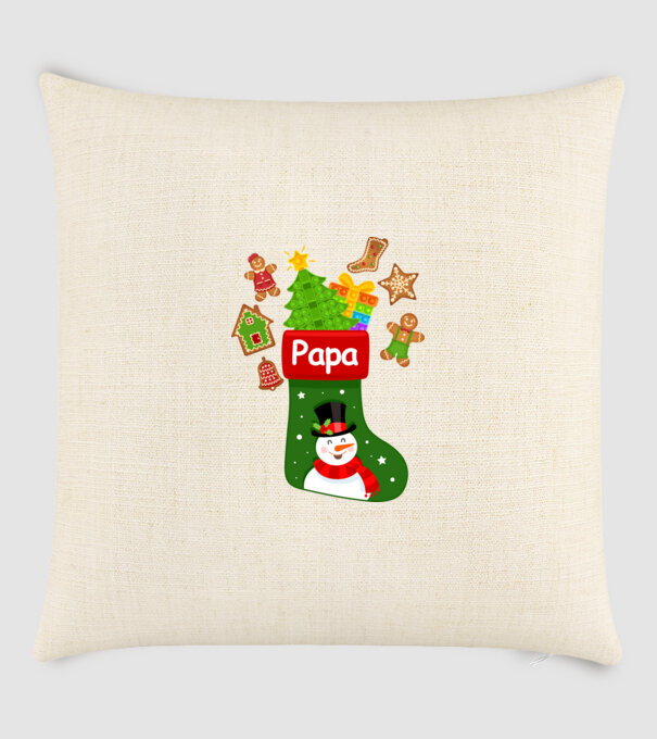 Papa zokni minta homokszín pólón