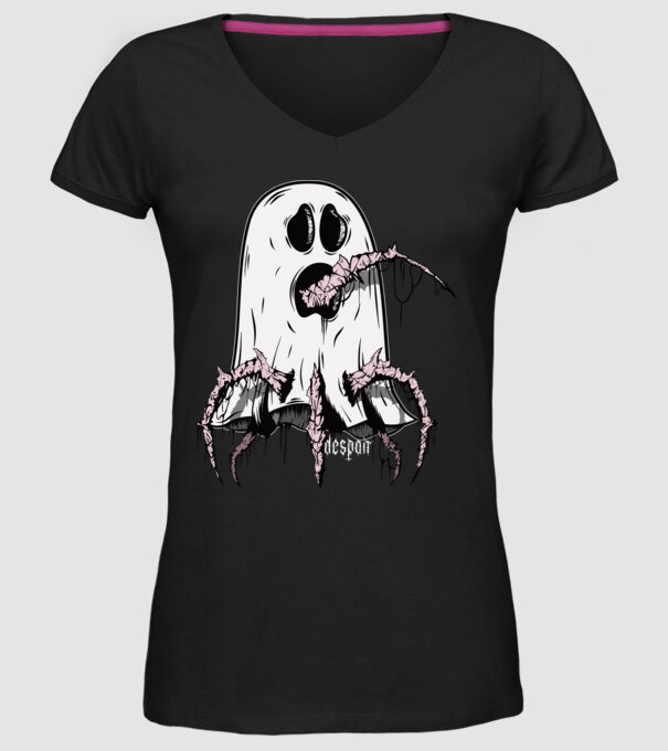 mutated ghost minta fekete pólón