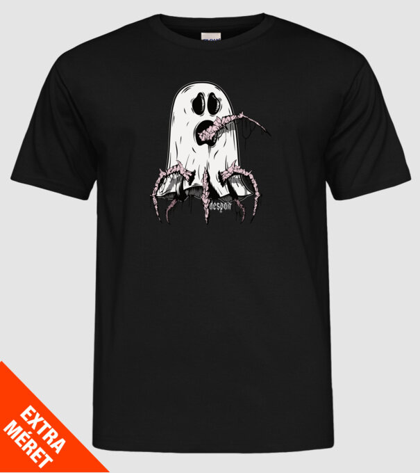 mutated ghost minta fekete pólón