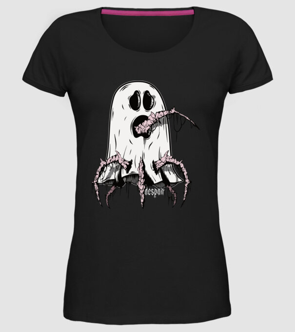 mutated ghost minta fekete pólón