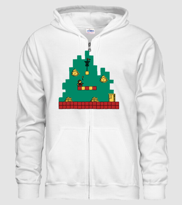 Super Mario minta fehér pólón