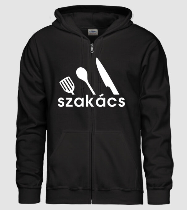 Szakács minta fekete pólón