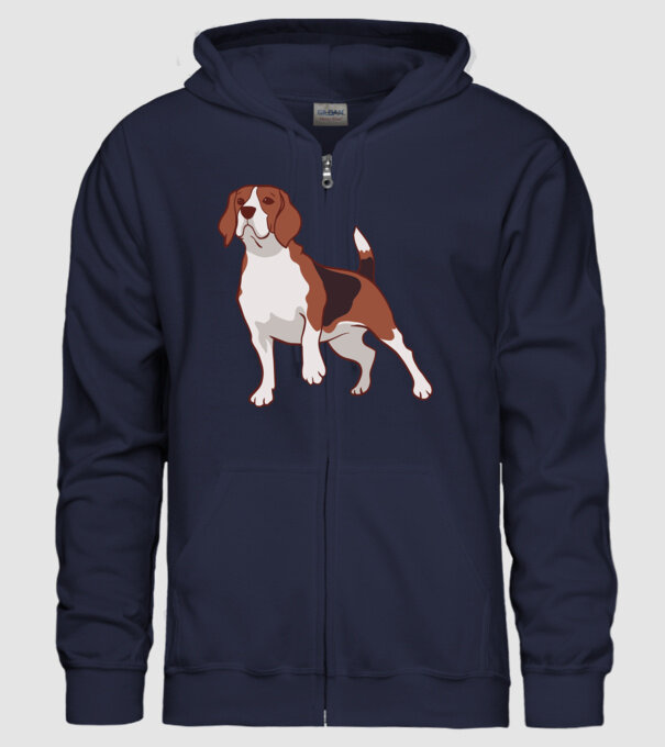 Beagle minta sötétkék pólón
