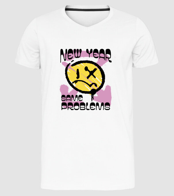 New year, same problems minta fehér pólón