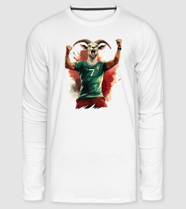 CR7 - The Goat minta fehér pólón