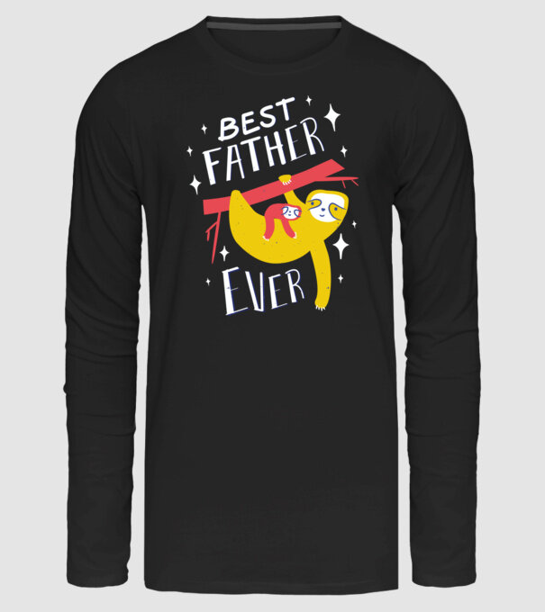 Best Father Ever minta fekete pólón