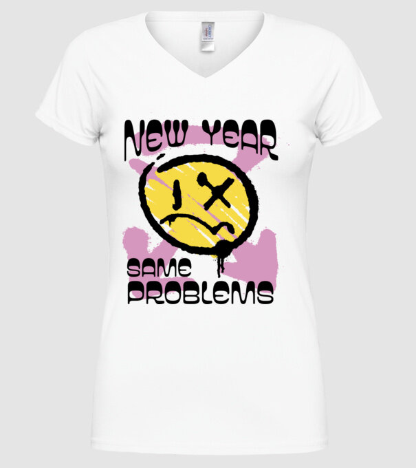 New year, same problems minta fehér pólón