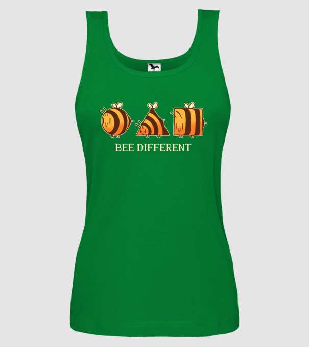 Bee different minta zöld pólón