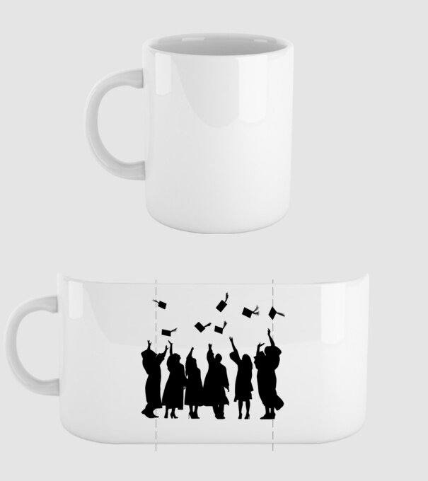 Diplomaosztó minta fehér pólón