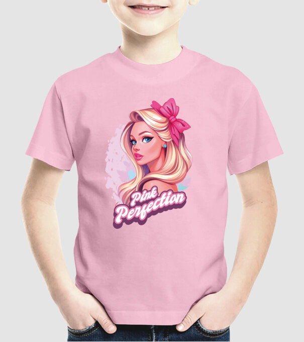 Pink perfection minta világos rózsaszín pólón