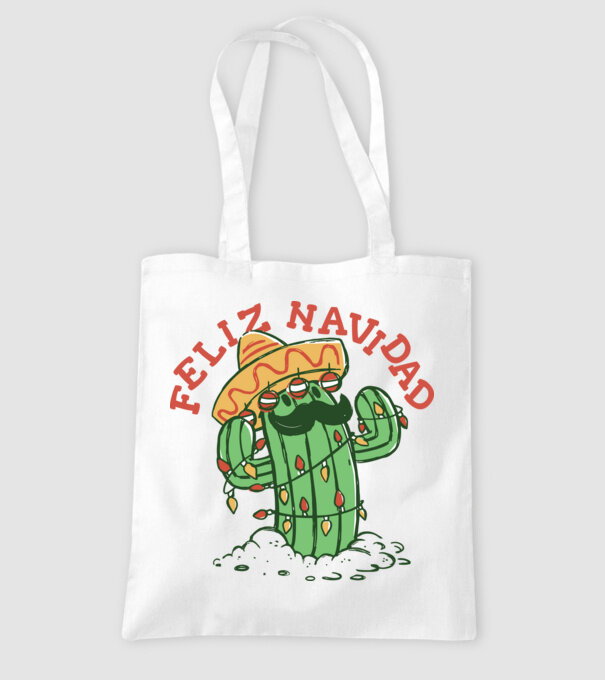 Feliz Navidad minta fehér pólón