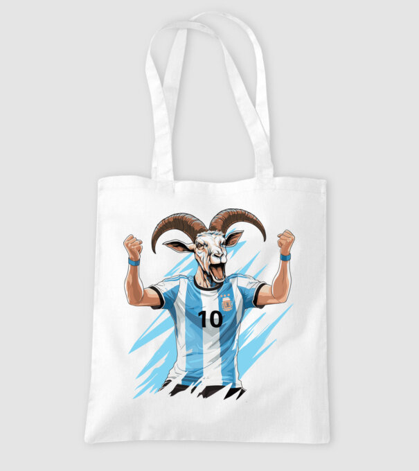 Messi a GOAT minta fehér pólón