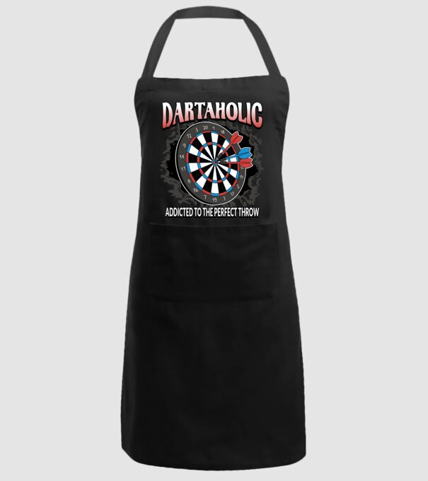 Darts függő minta fekete pólón